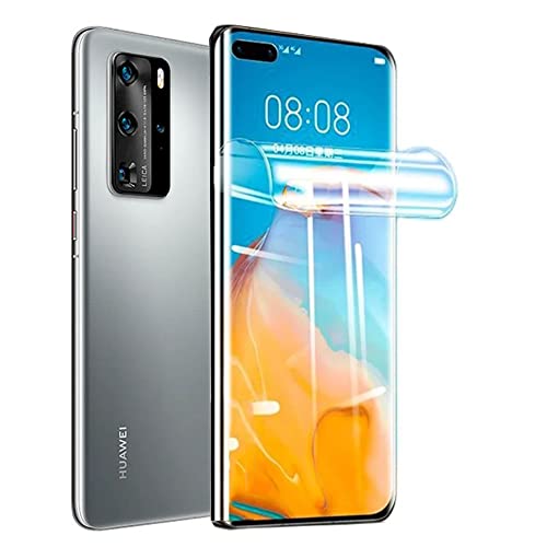 Snailcanfly 2 Stk Hydrogel Film für Huawei P40 Pro 5G 4G / P40 Pro+ Plus 6.58" Hochempfindliche Schutzfolie Explosionsgeschützt Flexible Transparente TPU-Displayschutzfolien KEIN gehärtetes Glas von Snailcanfly