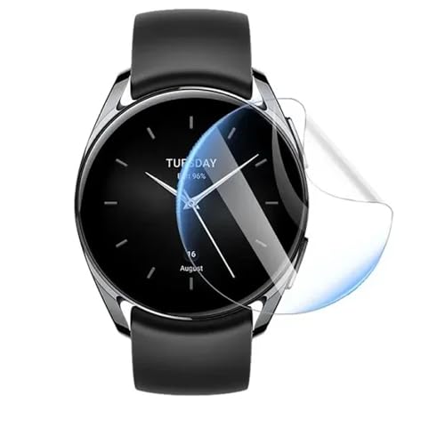 Snailcanfly Hydrogel Film 5pcs für Xiaomi Watch 2 1.43" Smart Watch Transparent TPU-Folie Screen Protector Bildschirmschutz Berührungsempfindlich, HD Clear, Ultradünn, Selbstheilung von Snailcanfly