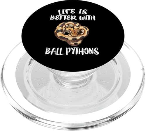 Das Leben ist besser mit Ball Pythons Snake PopSockets PopGrip für MagSafe von Snake Pets