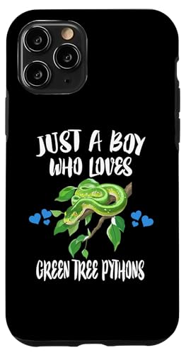 Hülle für iPhone 11 Pro Nur ein Junge, der Green Tree Pythons Snake liebt von Snake Pets