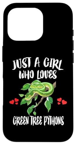 Hülle für iPhone 16 Pro Nur ein Mädchen, das Green Tree Pythons Snake liebt von Snake Pets