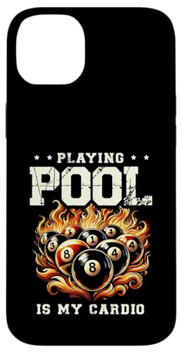 Playing Pool Is My Cardio Billard Queue Snooker Hülle für iPhone 14 Plus von Snooker Billiard Cue Sporty Design For Ball Player