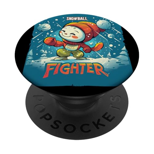 Hübscher Schneeballkämpfer PopSockets mit austauschbarem PopGrip von Snowball Fight Outfit