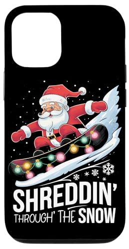 Hülle für iPhone 12/12 Pro Shreddin' Snow Snowboarder Weihnachten Snowboarder von Snowboard Lover Xmas Vacation Kids Men Women Tees