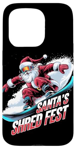 Hülle für iPhone 15 Pro Snowboarder Weihnachten Snowboarder Shred Fest von Snowboard Lover Xmas Vacation Kids Men Women Tees