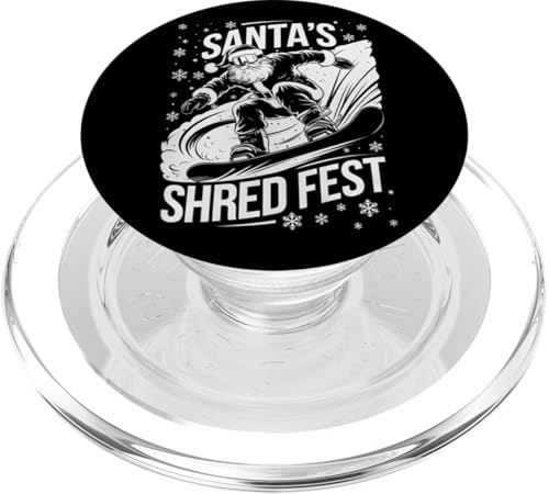 Snowboarder Weihnachten Snowboarder Shred Fest PopSockets PopGrip für MagSafe von Snowboard Lover Xmas Vacation Kids Men Women Tees