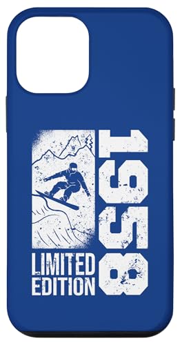 Hülle für iPhone 12 mini Snowboarder Jahrgang 1958 Geburtstags Snowboarding Snowboard von Snowboard Zubehör Geschenke Shirts