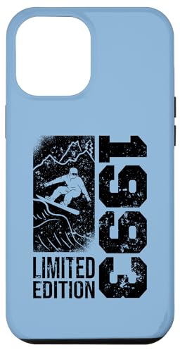 Hülle für iPhone 14 Pro Max Snowboarder Jahrgang 1993 Geburtstags Snowboarding Snowboard von Snowboard Zubehör Geschenke Shirts