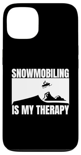 Hülle für iPhone 13 Schneemobil ist meine Therapie lustiges Schneemobil von Snowmobile Funny Snowmobiling Motor Sled