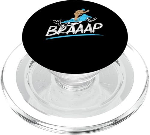 Bigfoot Schneemobil Braaap Design für einen Trail Schneemobiler PopSockets PopGrip für MagSafe von Snowmobile Motor Sled Design