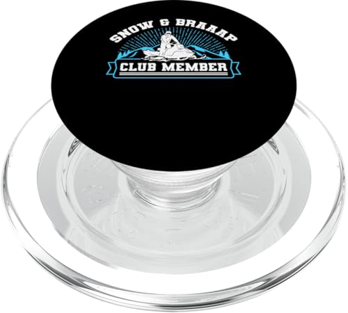 Snow and Braaap Club Member Design für einen Trail Schneemobiler PopSockets PopGrip für MagSafe von Snowmobile Motor Sled Design