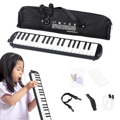 Blasinstrument Melodica, Air Piano Melodica, Blastasteninstrument, Kinder-Blasinstrument, tragbare Melodica-Instrumente für Kinder und Erwachsene, Anfängerfreundliches Blastastatur von Snsengg