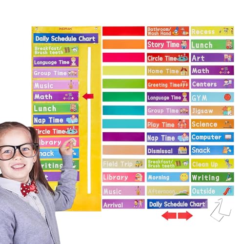 Daily Schedule Chart, Visual Schedule Calendar, Routine Organizer Chart, Multifunctional Daily Planner, Moving Arrows Calendar, Interactive Schedule Chart, Daily Planner with Arrows von Snsengg