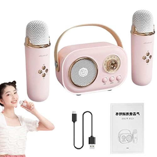 Wireless Karaoke Mic, Portable, Kids Karaoke Mic, Home Entertainment Mic, Versatile Wireless Karaoke's Microphone with Speaker, Perfect for Both Kids and Adults von Snsengg