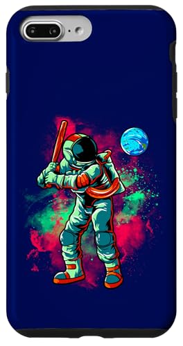 Astronaut spielt Baseball mit Erde im Weltraum Hülle für iPhone 7 Plus/8 Plus von So Cool Designs