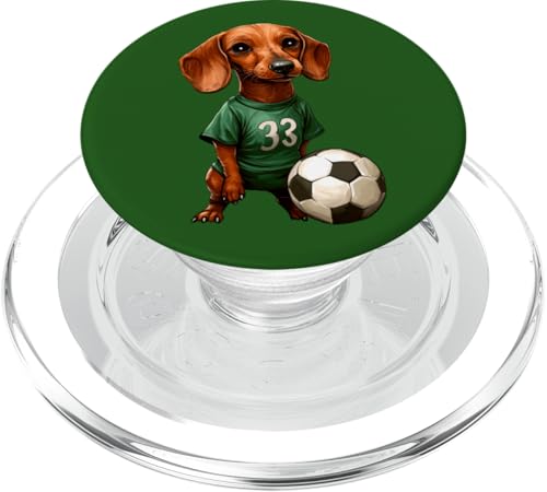 Fussballer Dackel PopSockets PopGrip für MagSafe von Soccer Animals