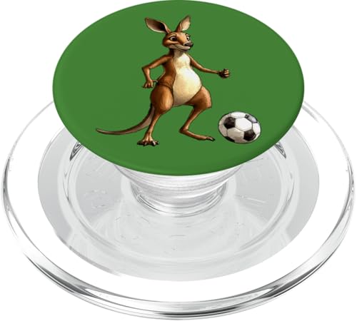 Kängurus Fussball / Fussballer Känguru PopSockets PopGrip für MagSafe von Soccer Animals