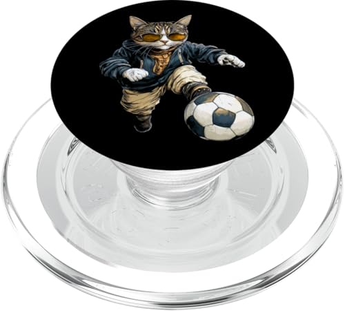 Katzen Fussball PopSockets PopGrip für MagSafe von Soccer Animals