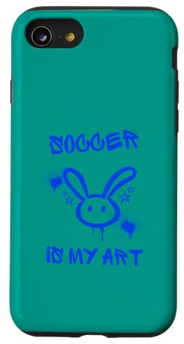 Fußball ist meine Kunst Hülle für iPhone SE (2020) / 7 / 8 von Soccer Stuff