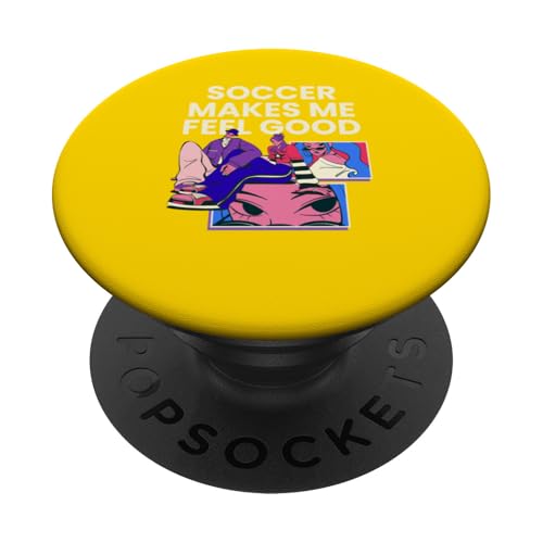 Soccer Makes Me Feel Good, Japanische Kunst PopSockets Klebender PopGrip von Soccer Stuff