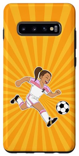 Hülle für Galaxy S10+ Toll! Ich bin 9 I Building Blocks I Mädchen 9. Fußball-Geburtstag von Soccer & Building Bricks Toys Gifts for Kids