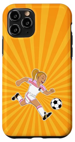Hülle für iPhone 11 Pro Toll! Ich bin 8 Ich baue Blöcke I Mädchen 8. Fußball-Geburtstag von Soccer & Building Bricks Toys Gifts for Kids