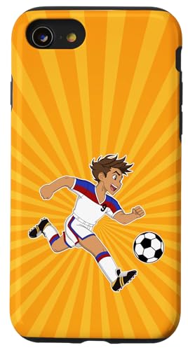 Hülle für iPhone SE (2020) / 7 / 8 Toll! Ich bin 9, ich baue Blöcke, ich bin ein Junge, 9. Fußball-Geburtstag von Soccer & Building Bricks Toys Gifts for Kids