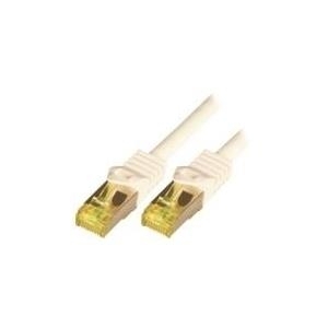 M-CAB RAW - Netzwerkkabel - RJ-45 (M) zu RJ-45 (M) - 5 m - SFTP, PiMF -Cat.7 Rohkabel - halogenfrei, geformt, ohne Haken - wei� von M-CAB