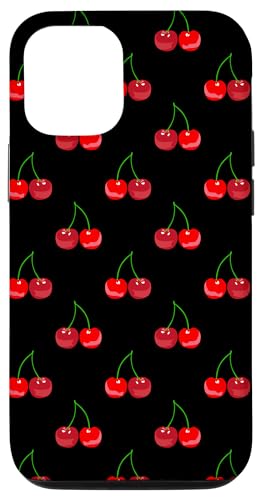 Hülle für iPhone 12/12 Pro Niedliche rote und schwarze Kirschen Rockabilly Cherry von Sofie Nari