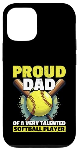 Hülle für iPhone 12/12 Pro Bucket Softball Vatertag von Softball Dad Gift for Men