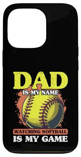 Hülle für iPhone 13 Pro Bucket Softball Vatertag von Softball Dad Gift for Men