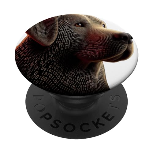 Computer Programmierer Binary Coding Men Adult Coder Geek Dog PopSockets mit austauschbarem PopGrip von Software Engineer Science Programming Dog Tees