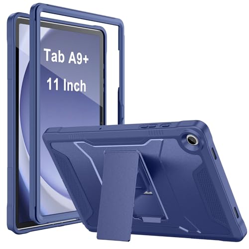 Soke Schutzhülle für Samsung Galaxy Tab A9 Plus 2023, mit integriertem Ständer, robuste, stoßfeste Schutzhülle für Galaxy Tab A9+ 11 Zoll Tablet [SM-X210/X216/X218], Marineblau von Soke