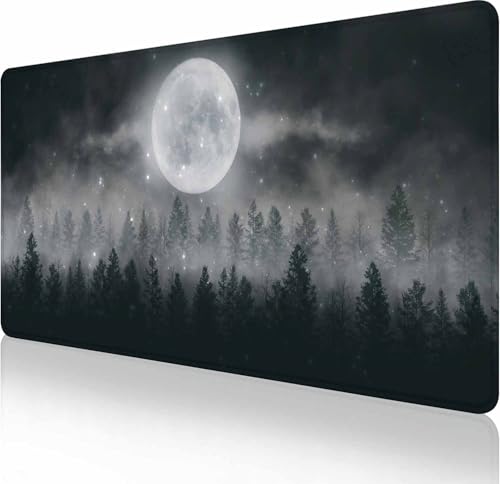 Großes Gaming-Mauspad mit genähten Kanten, Galaxie-Schreibtischmatte, erweiterte Tastaturunterlage, rutschfeste Gummiunterseite, Schreibtischunterlage für Tastatur und Maus, 90 x 40 cm, Nebeliger Großes Gaming-Mauspad mit genähten Kanten, Galaxie-Schreibtischmatte, erweiterte Tastaturunterlage, rutschfeste Gummiunterseite, Schreibtischunterlage für Tastatur und Maus, 90 x 40 cm, Nebeliger von Solekla