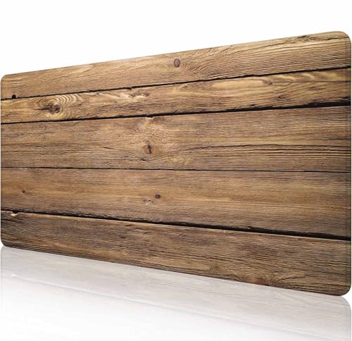Großes Gaming-Mauspad mit genähten Kanten, Holzkunst-Schreibtischmatte, erweiterte Tastaturunterlage, rutschfeste Gummiunterseite, Schreibtischunterlage für Tastatur und Maus, 80 x 29 cm Großes Gaming-Mauspad mit genähten Kanten, Holzkunst-Schreibtischmatte, erweiterte Tastaturunterlage, rutschfeste Gummiunterseite, Schreibtischunterlage für Tastatur und Maus, 80 x 29 cm von Solekla