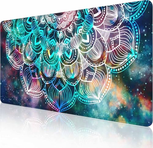 Schreibtischunterlage, XXL-großes Gaming-Mauspad, rutschfeste Gummiunterseite, Mauspad mit genähten Kanten, Tastatur-Mauspad, große Schreibtischunterlage für Arbeit, Spiel, Büro, Zuhause, 89,9 x 39,9 Schreibtischunterlage, XXL-großes Gaming-Mauspad, rutschfeste Gummiunterseite, Mauspad mit genähten Kanten, Tastatur-Mauspad, große Schreibtischunterlage für Arbeit, Spiel, Büro, Zuhause, 89,9 x 39,9 von Solekla
