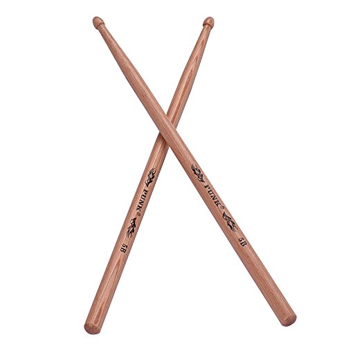 Solinder One Paar 5D Holz Trommel Sticks Hickory Holz Trommel Set Zubehör von Solinder