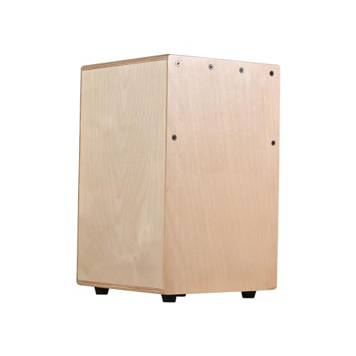 Solinder Schlagzeug Cajon Trommel Box Holztrommel Handtrommel Glatte glänzende Oberfläche Schlaginstrument für Anfänger Birkenholz Reise Party Box Trommel rutschfest von Solinder