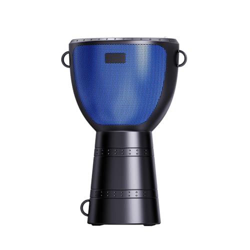 Solinder Solar BT Lautsprecher Solar BT Lautsprecher Tragbarer Wireless Outdoor Lautsprecher Afrika Trommelform Taschenlampe Beleuchtungsfunktion für Indoor Outdoor Beach Party Wandern Radfahren von Solinder