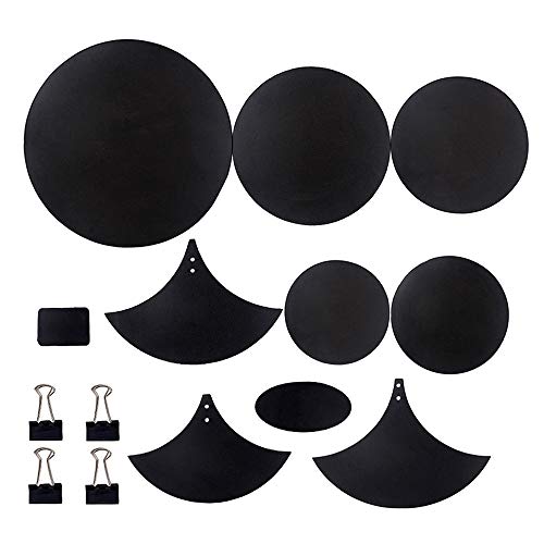 Solinder Trommelkopfpolster Cymbal Drum Mute Pads Drum Mute Pad Matte Drum Head Pad & Sound Off Blocks Gürtelmatte mit 4 Binder Clips für Drum Practice Mute Pad Set Drum Silencer von Solinder