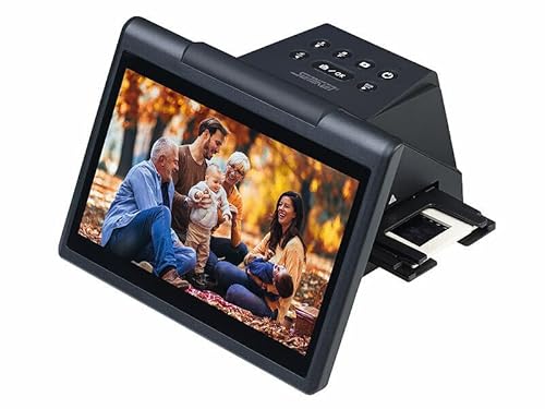 Somikon Foto Dia Scanner: Stand-Alone-Dia- & Negativscanner, 7"/17,8 cm IPS-Display, 22 MP, HDMI (Foto digitalisieren, Diascanner mit Display, Digitalisierung) von Somikon