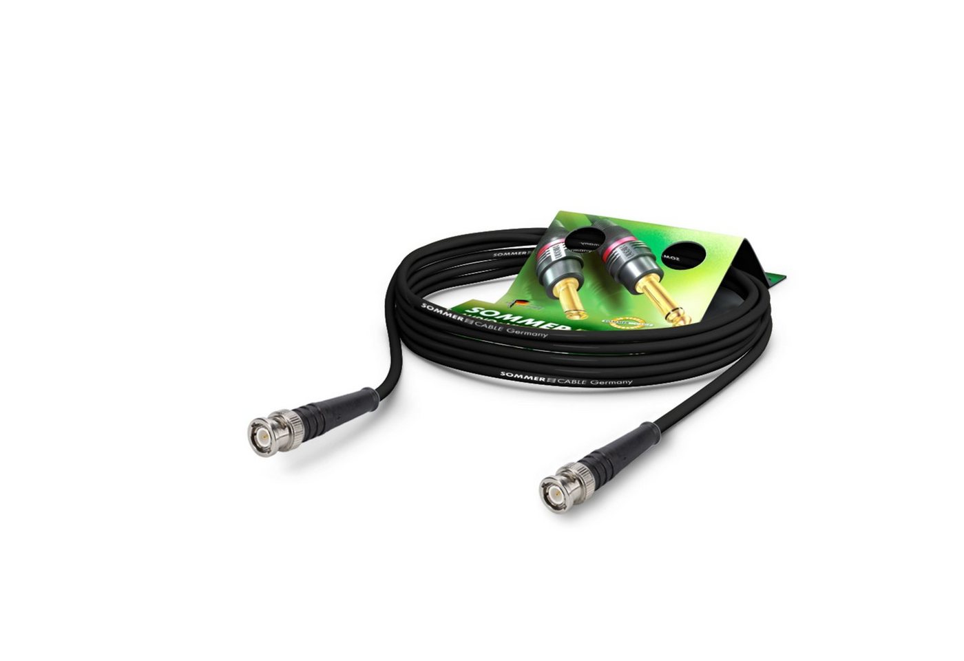 Sommer Cable Computer-Kabel, R959-0050-SW-GE HF-Kabel schwarz-gelb 0,5 m - Kabel von Sommer Cable