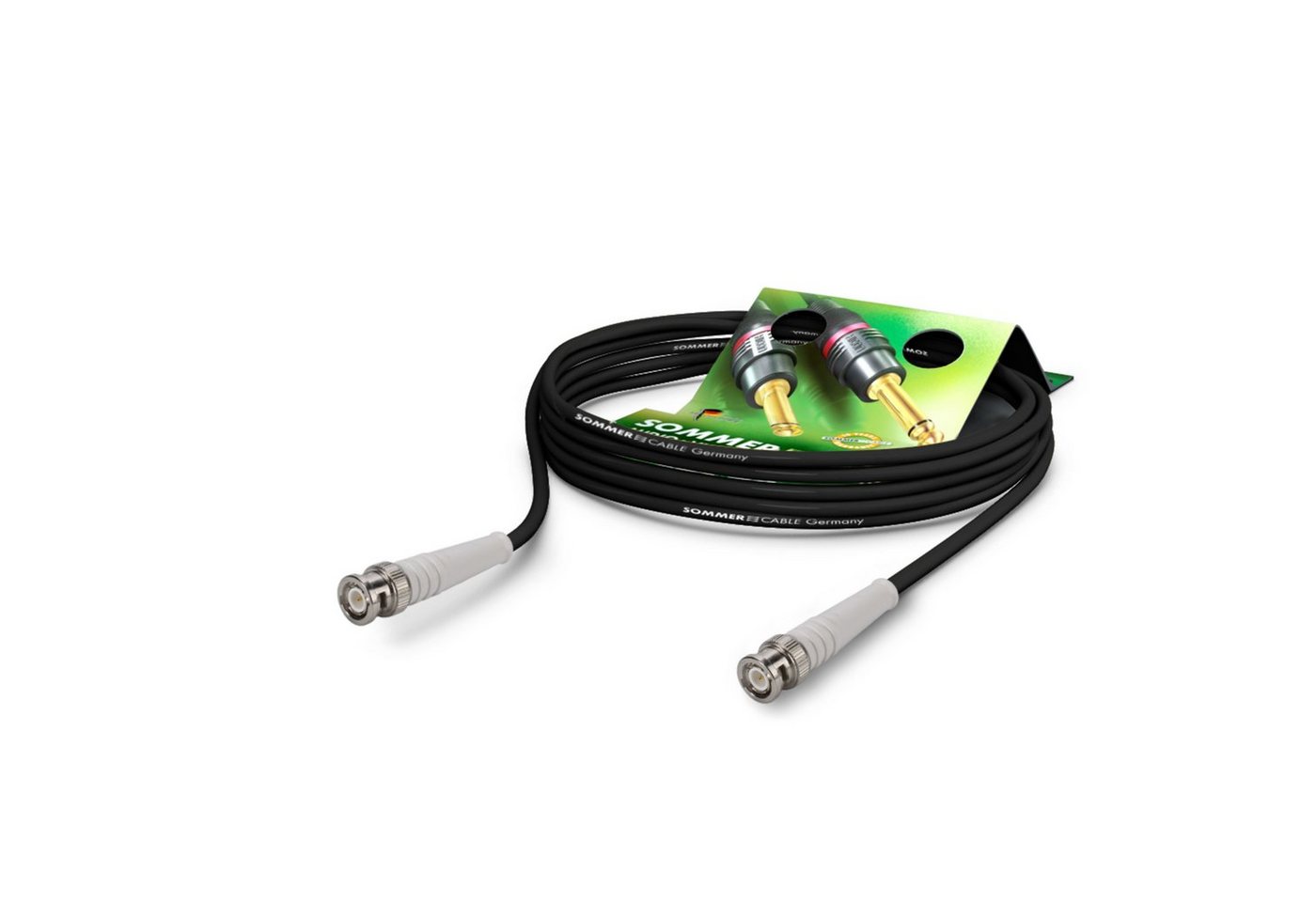 Sommer Cable Computer-Kabel, R959-0050-SW-WS HF-Kabel schwarz-weiß 0,5 m - Kabel von Sommer Cable
