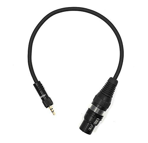 Selected Cable 2m Mikrofonkabel 3,5mm Klinke auf XLR weiblich Mikrofonadapter für DSLR Kameras vergoldete Stecker Kontakte - SC-AK600-MF-0200 von Sommer Cable