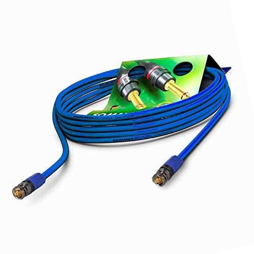 SommerCable 3m 6G 3G SDI Video-Patchkabel 4K UHD HD-SDI (HDTV) SC-Vector 0.8/3.7 1 x 0,80 mm² blau - BNC Stecker NEUTRIK - VTGX-0300-BL-BL - 82.00 ft von SommerCable