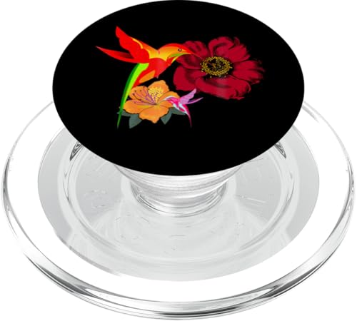 Kolibri Nektar Flügel Gefieder Blumen PopSockets PopGrip für MagSafe von Songbird Beak Breeding Nest Building Hummingbird