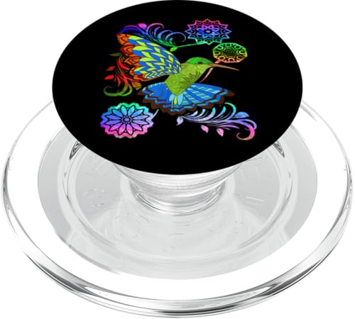 Kolibri Nektar Flügel Gefieder Blumen PopSockets PopGrip für MagSafe von Songbird Beak Breeding Nest Building Hummingbird