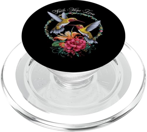 Kolibri Nektar Flügel Gefieder Blumen PopSockets PopGrip für MagSafe von Songbird Beak Breeding Nest Building Hummingbird