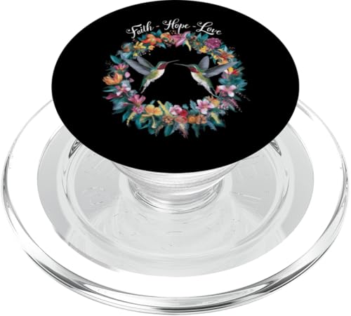 Kolibri Nektar Flügel Gefieder Blumen PopSockets PopGrip für MagSafe von Songbird Beak Breeding Nest Building Hummingbird