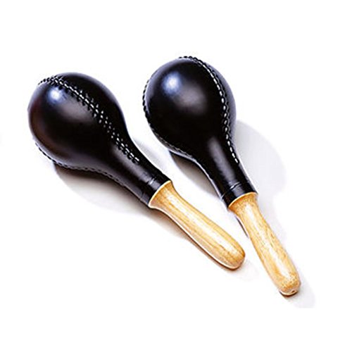 Sonor Orff GMP Maracas Kunststoff - 9 cm Durchmesser, schwarz,Paar von Sonor